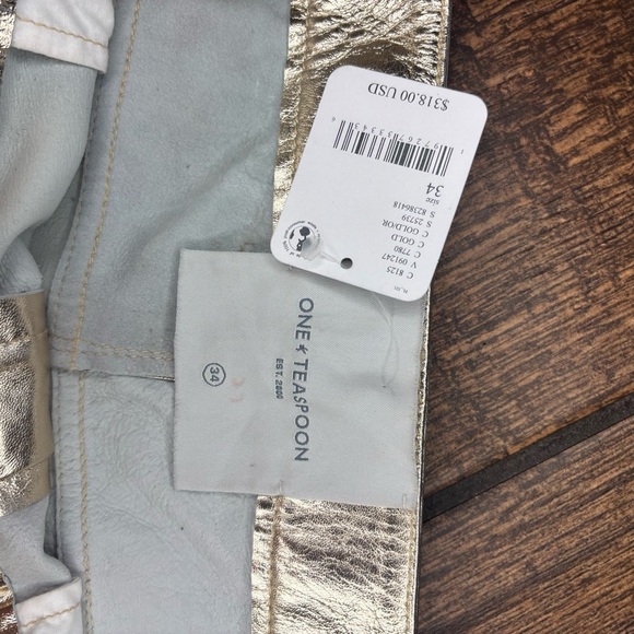 NWT One Teaspoon Heartbreak Hotel Leather Bandit Shorts - Picture 8 of 8